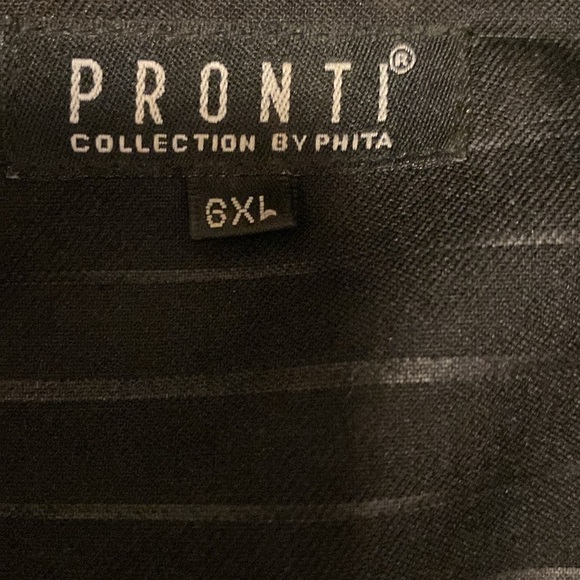 🍍PRONTI COLLECTION BY PHITA🍍black on black stripe🍍size 6XL🍍P-1 - Picture 3 of 4